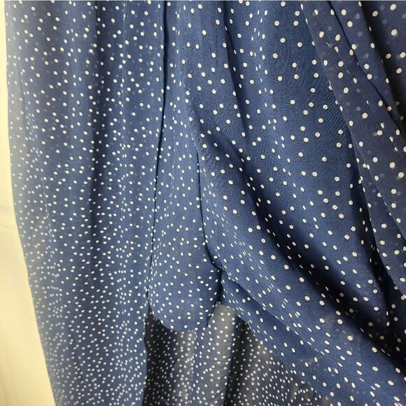 C Size L Polka Dots Wrap Shorts Elastic Waist Women's Maxi DressCondition : New - Picture 9 of 12